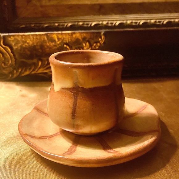 Vintage Frankoma 293 Tea Cup & Saucer - Picture 2 of 7